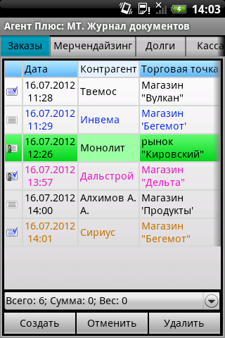 Агент Плюс: Мобильная торговля (Android) Базовая
